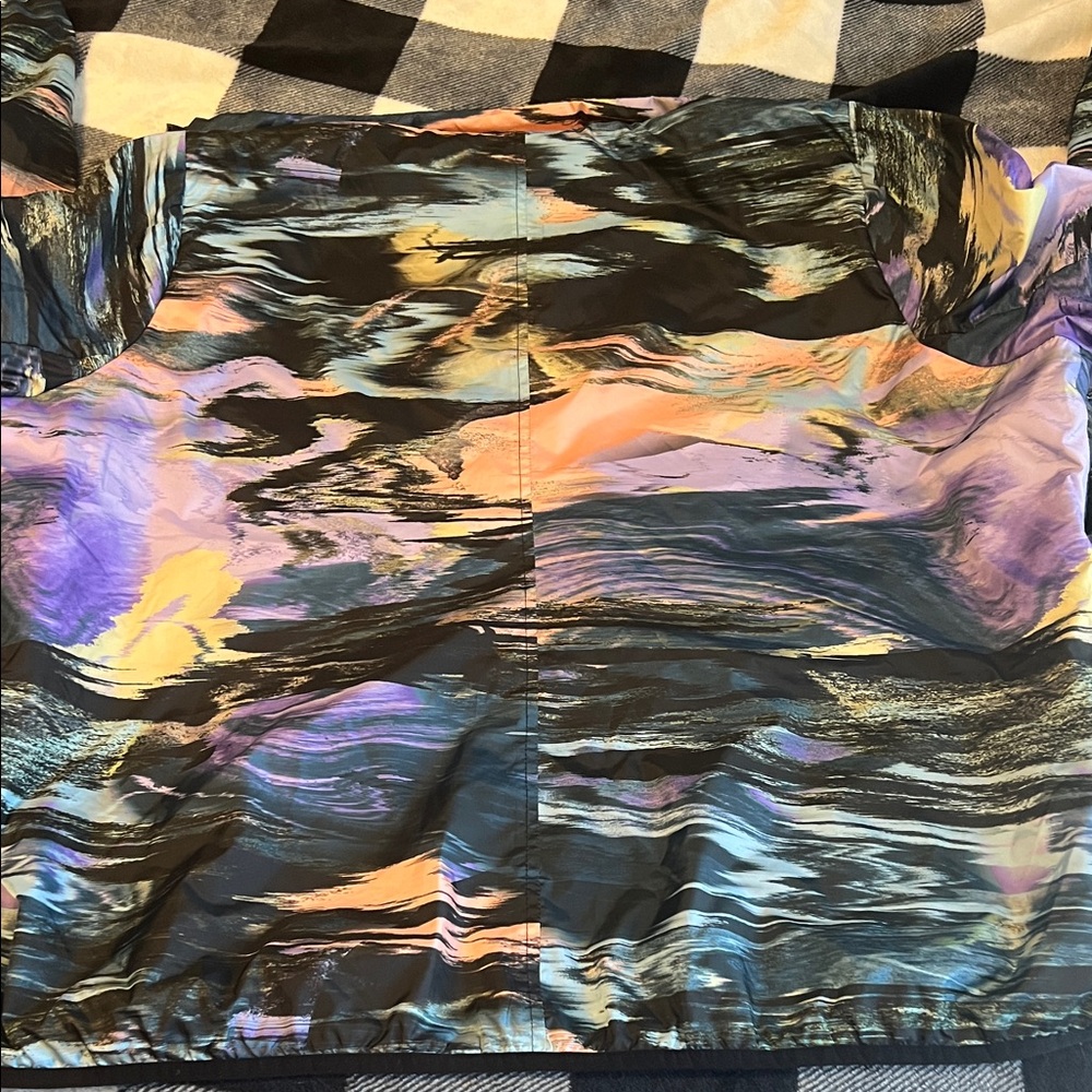 Happy Camper by TORRID Abstract Multicolor Windbreaker Jacket plus size  2X - Picture 10 of 14